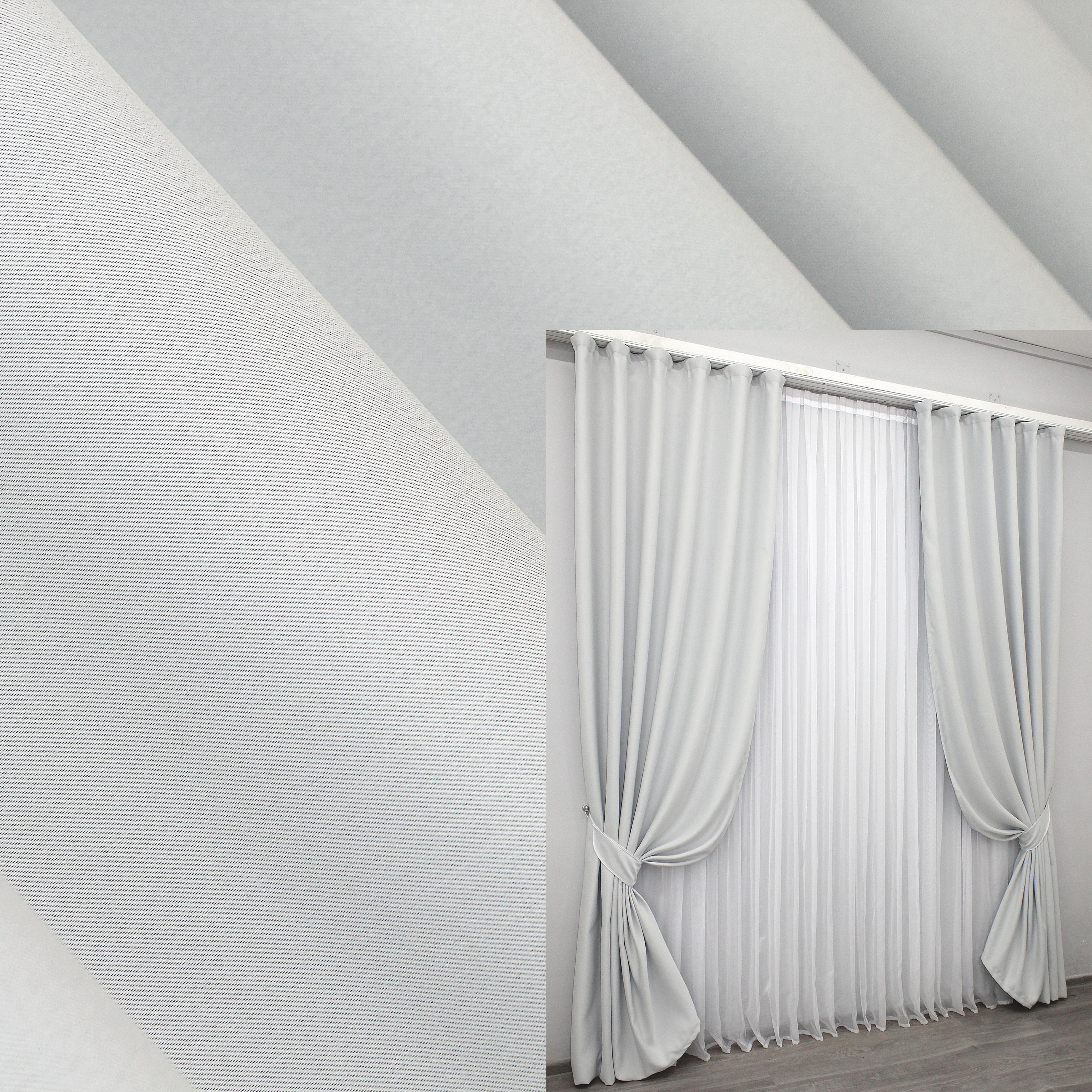 Комплект штор VR-Textil Bagema Rvs № 1247ш блэкаут 150х270 см 2 шт. Светло-серый (33-0080) - фото 2