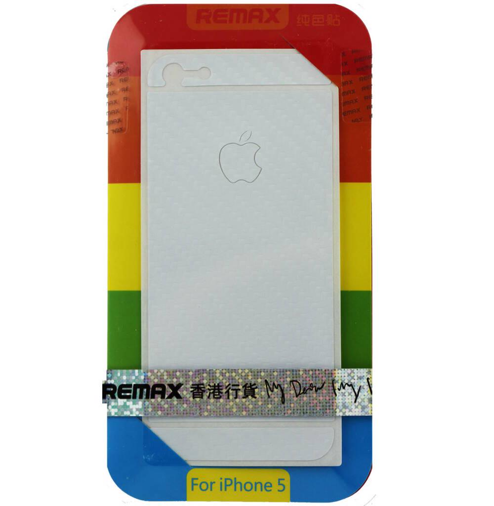Защитная пленка для телефона Remax iPhone 5 5S 5SE (front+back) Pure Sticker White