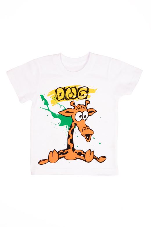 Футболка детская хлопковая для мальчика Gabbi FT-23-4/1 98 см Белый (13686)