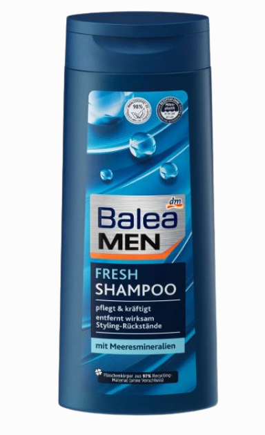 Шампунь Balea MEN Fresh 300 мл с морскими минералами для мужчин