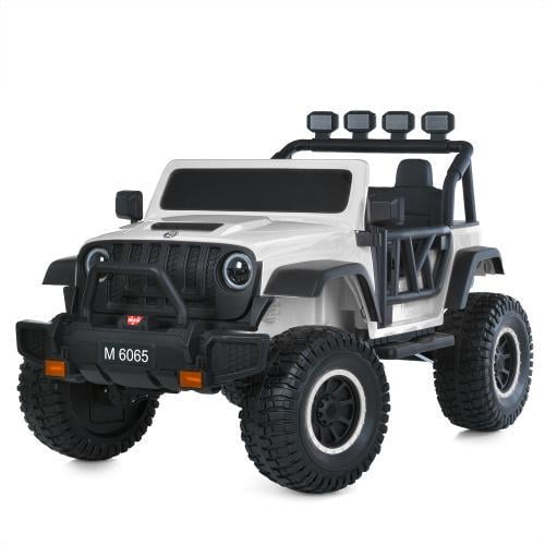 Дитячий електромобіль Джип M 6065EBLR-1 Білий Дитячий електромобіль Джип M 6065EBLR-1 Білий