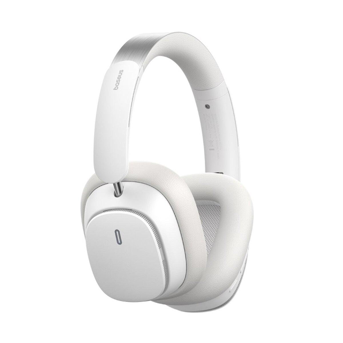 Навушники бездротові BASEUS Bowie H1 Pro Noise-Cancellation Wireless Headphones Moon White (A00050601213-00) - фото 4 Навушники бездротові BASEUS Bowie H1 Pro Noise-Cancellation Wireless Headphones Moon White (A00050601213-00) - фото 4
