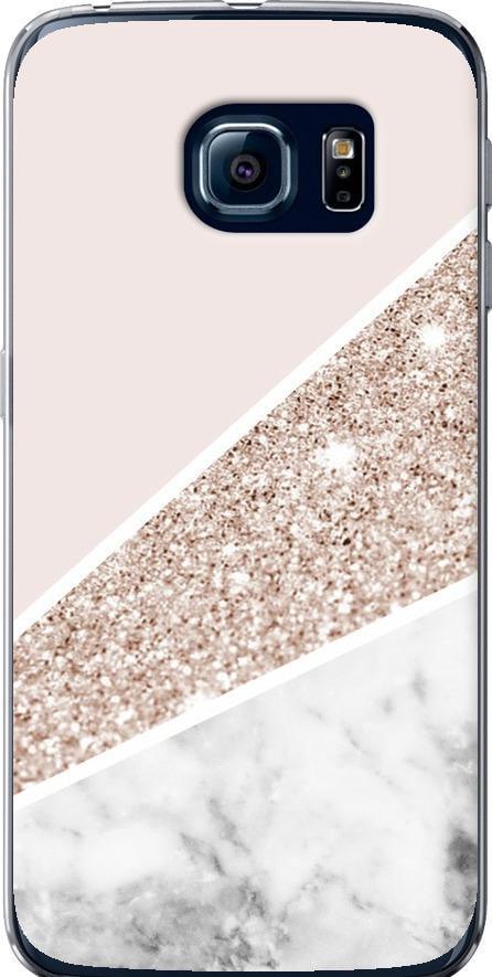 Чехол на Samsung Galaxy S6 Edge G925F Пастельный мрамор (4342t-83-42517)