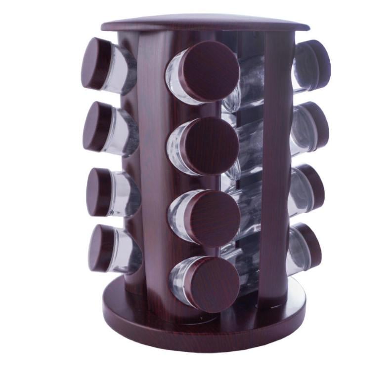 Набір для спецій на підставці Empire 16 ємностей Коричневий