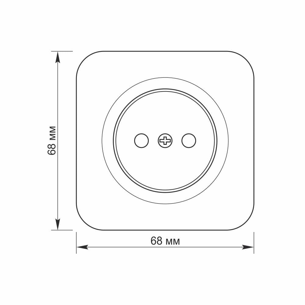 Розетка зовнішня одинарна VIDEX BINERA IP20 Чорний графіт (VF-BNS21-BG) - фото 4