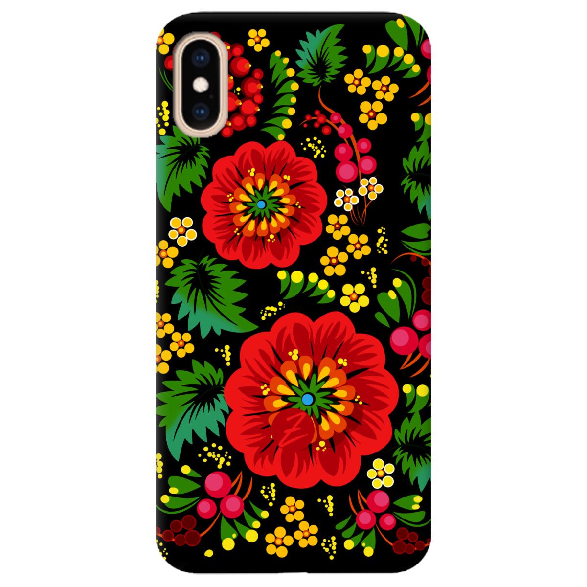 Силиконовый чехол Zorrov для Apple iPhone XS Max - Ukrainian art (11210040206052316)