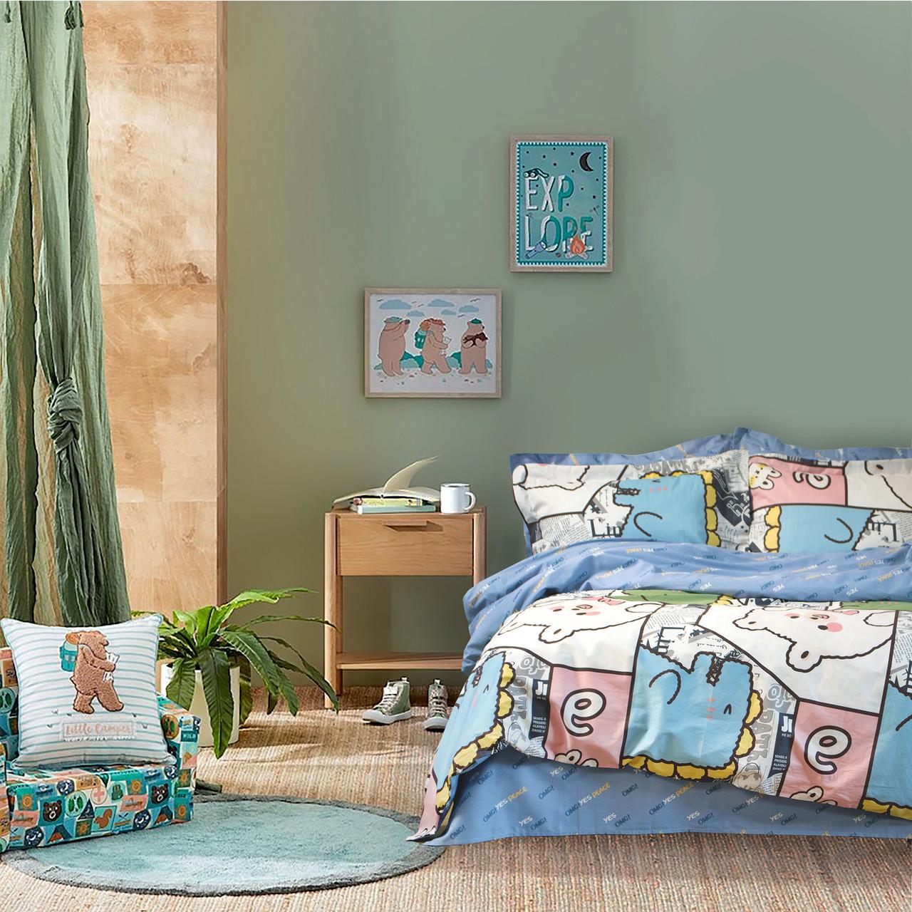 Постільна білизна сатин Lotus Home Mr. Bo полуторна