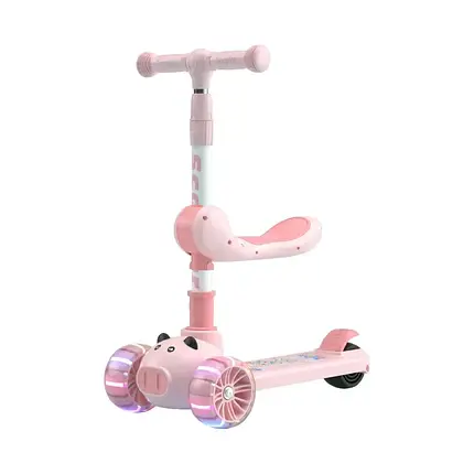 Самокат балансир дитячий AVKO 015 2в1 Pink - фото 1