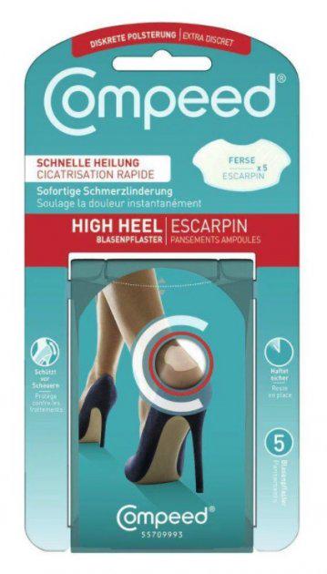 Медицинские пластыри от мозолей Compeed High heel гидроколлоидный для высоких каблуков 5 шт.