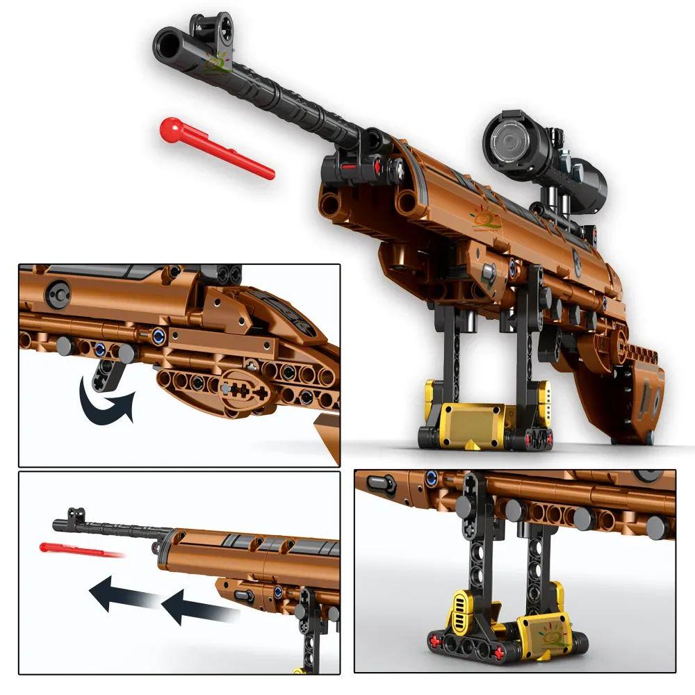 Конструктор гвинтівка 53,5 см на 309 деталі з кулями (603) - фото 3 Конструктор гвинтівка 53,5 см на 309 деталі з кулями (603) - фото 3