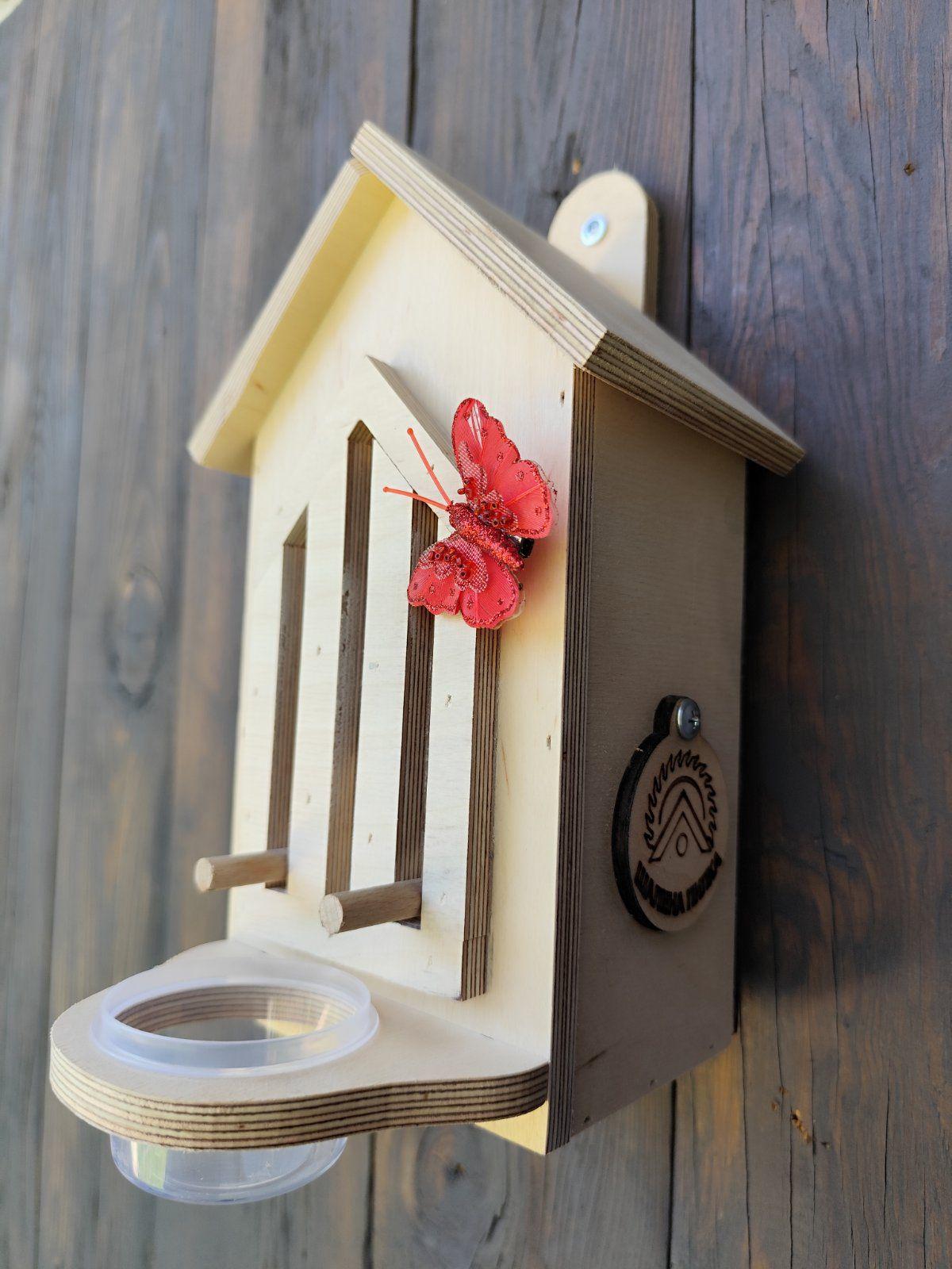 Домик Оазис для бабочек с поилкой Некрашеный (0002251) - фото 1