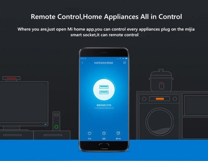 Розетка умная Mijia Smart Somart Socket Enhanced Wifi ZNC203CM - фото 5