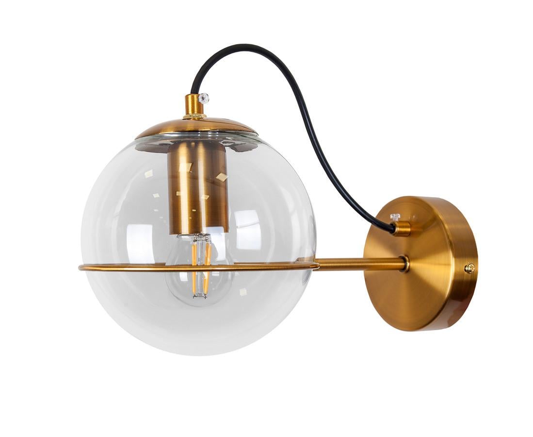 Бра модерн 761J2017-1 BRZ+CL Бронзовый/Прозрачный