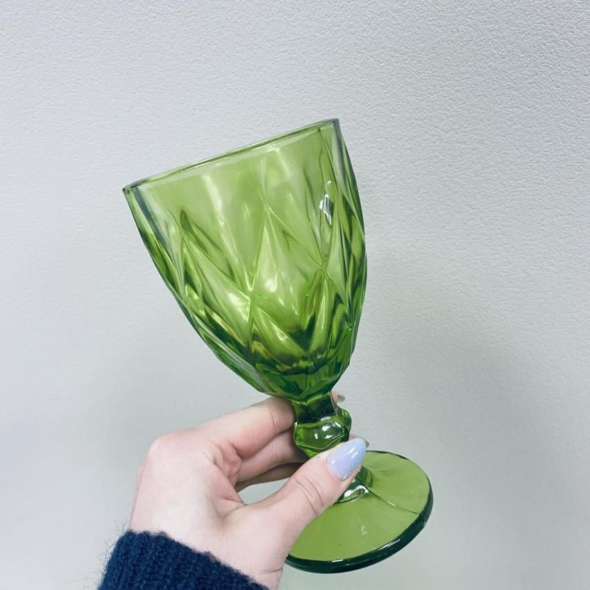 Набір скляних келихів для вина A-PLUS 2257 350 мл 6 шт. Зелений (2453818097) - фото 3 Набір скляних келихів для вина A-PLUS 2257 350 мл 6 шт. Зелений (2453818097) - фото 3