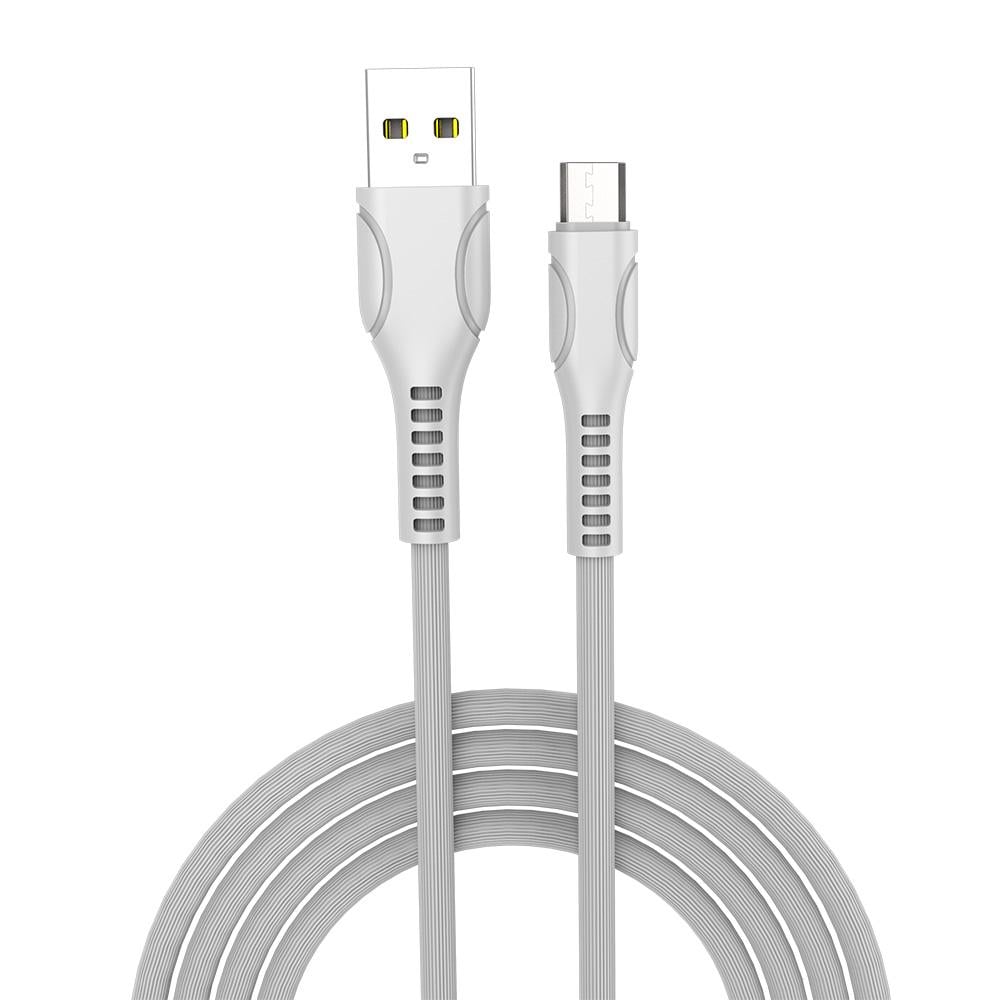 Кабель Colorway USB MicroUSB line-drawing 2,4 А 1 м White (CW-CBUM028-WH)