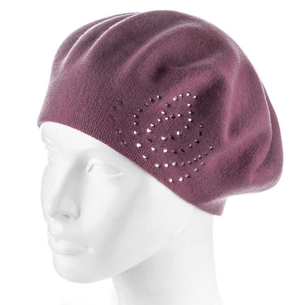 Берет женский Zolly ZH240 двойной шерстяной Брусника (117792)