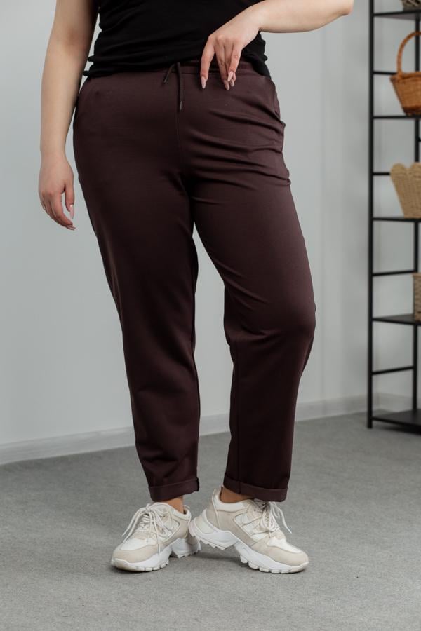 Спортивні штани жіночі AKSAN 2XL Коричневий (22.1530_brown_50(2XL)) - фото 1