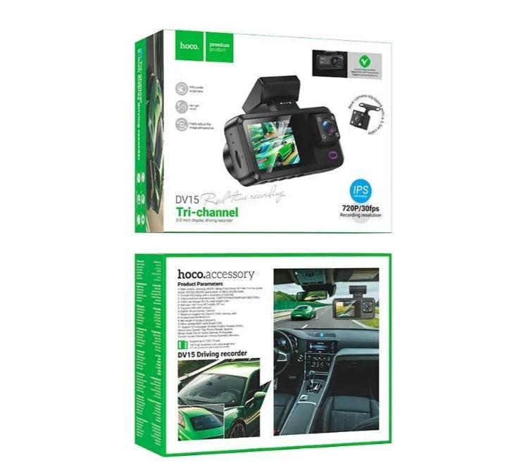 Видеорегистратор Hoco DV15 Wi-Fi Черный (021779) - фото 5 Видеорегистратор Hoco DV15 Wi-Fi Черный (021779) - фото 5