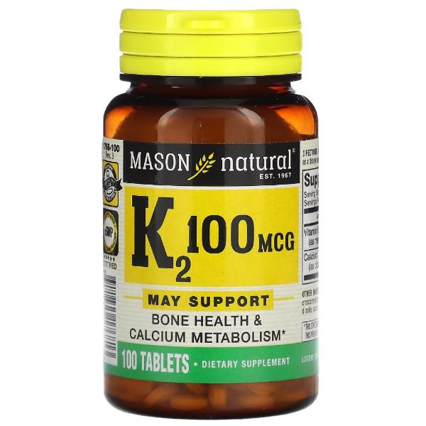 Витамин K Mason Vitamin K2 100 мкг 100 табл. (000021440)