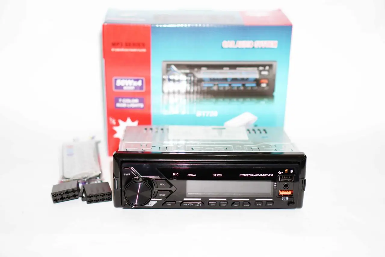 Автомагнитола BT720 2xUSB Bluetooth RGB SD/AUX/FM 4x50W - фото 9