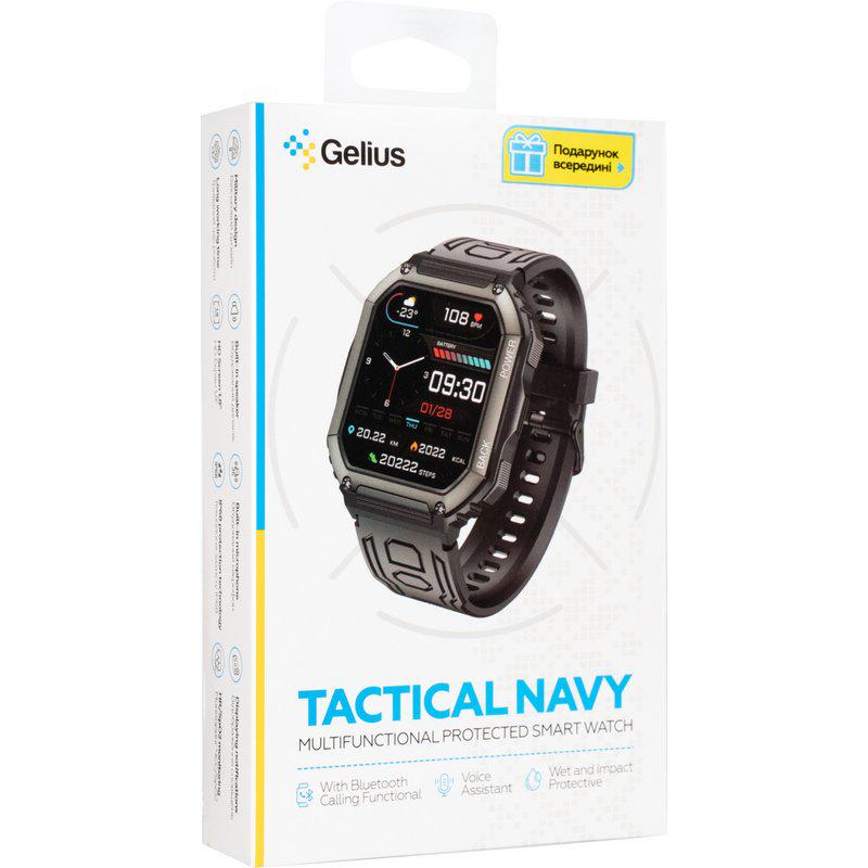 Смарт-годинник Gelius Tactical Navy GP-SW007 Black - фото 5 Смарт-годинник Gelius Tactical Navy GP-SW007 Black - фото 5