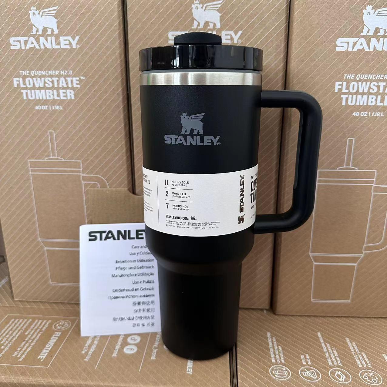 Термочашка Stanley Quencher H2.0 Tumbler из нержавеющей стали 1,18 л Black (KT6007802) - фото 4 Термочашка Stanley Quencher H2.0 Tumbler из нержавеющей стали 1,18 л Black (KT6007802) - фото 4