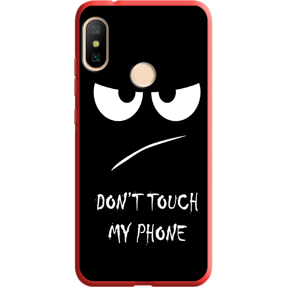 Чехол BoxFace Xiaomi Mi A2 Lite Don't Touch my Phone Красный силикон (34892-up535-36145)