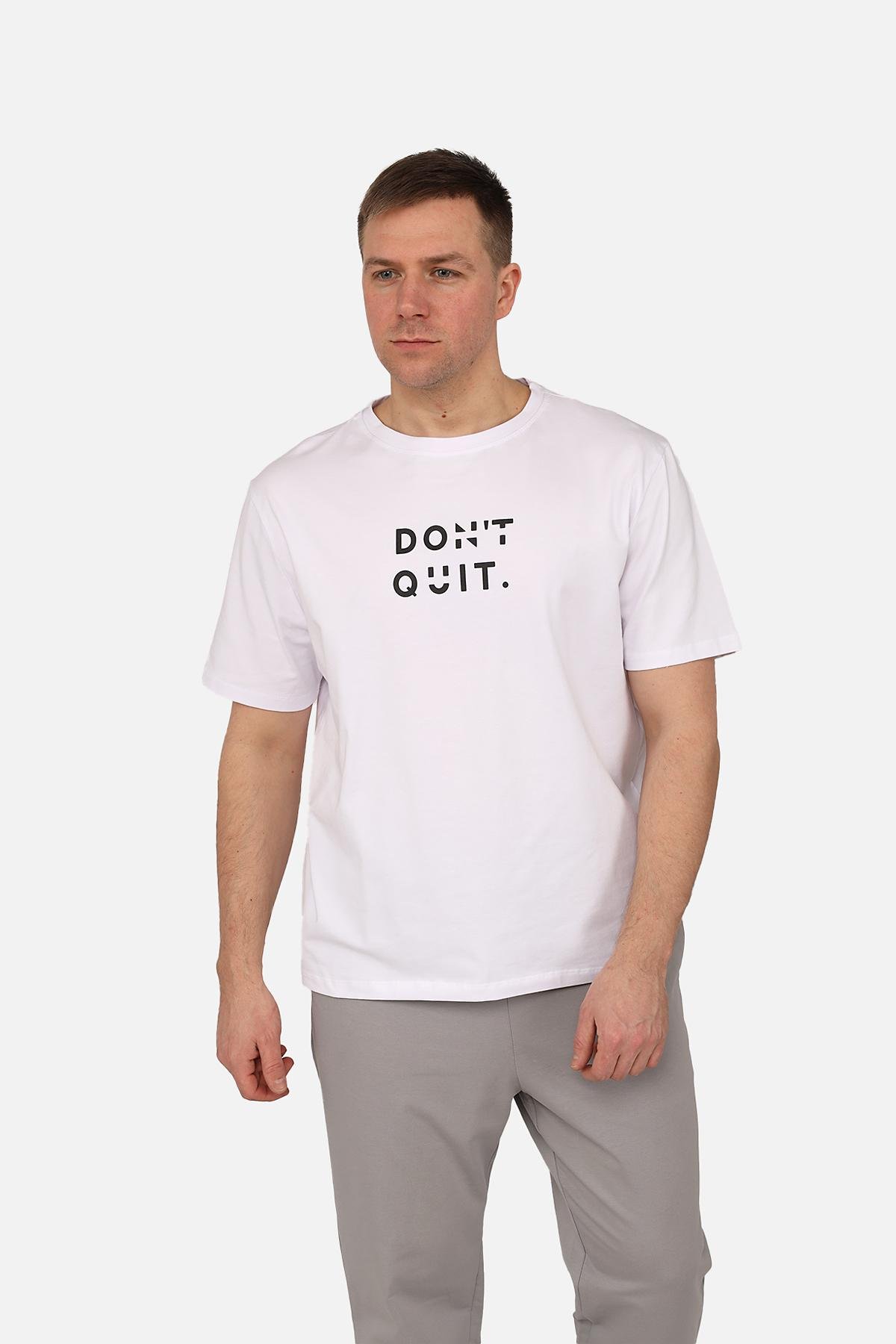 Футболка мужская ЦБ-00270046 с коротким рукавом р. 54 Белый (SKT001045207)