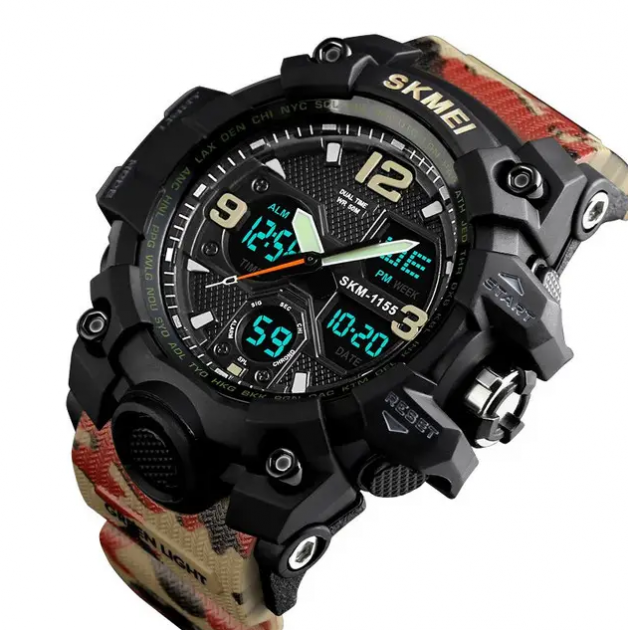 Часы наручные мужские Skmei 1155 Red Camo