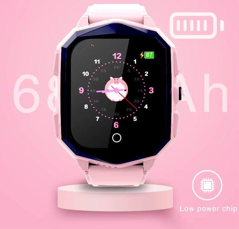 Смарт-часы детские F5 GPS 4G SOS IP67 звонками/камерой/прослушиванием Синий (35700242) - фото 10