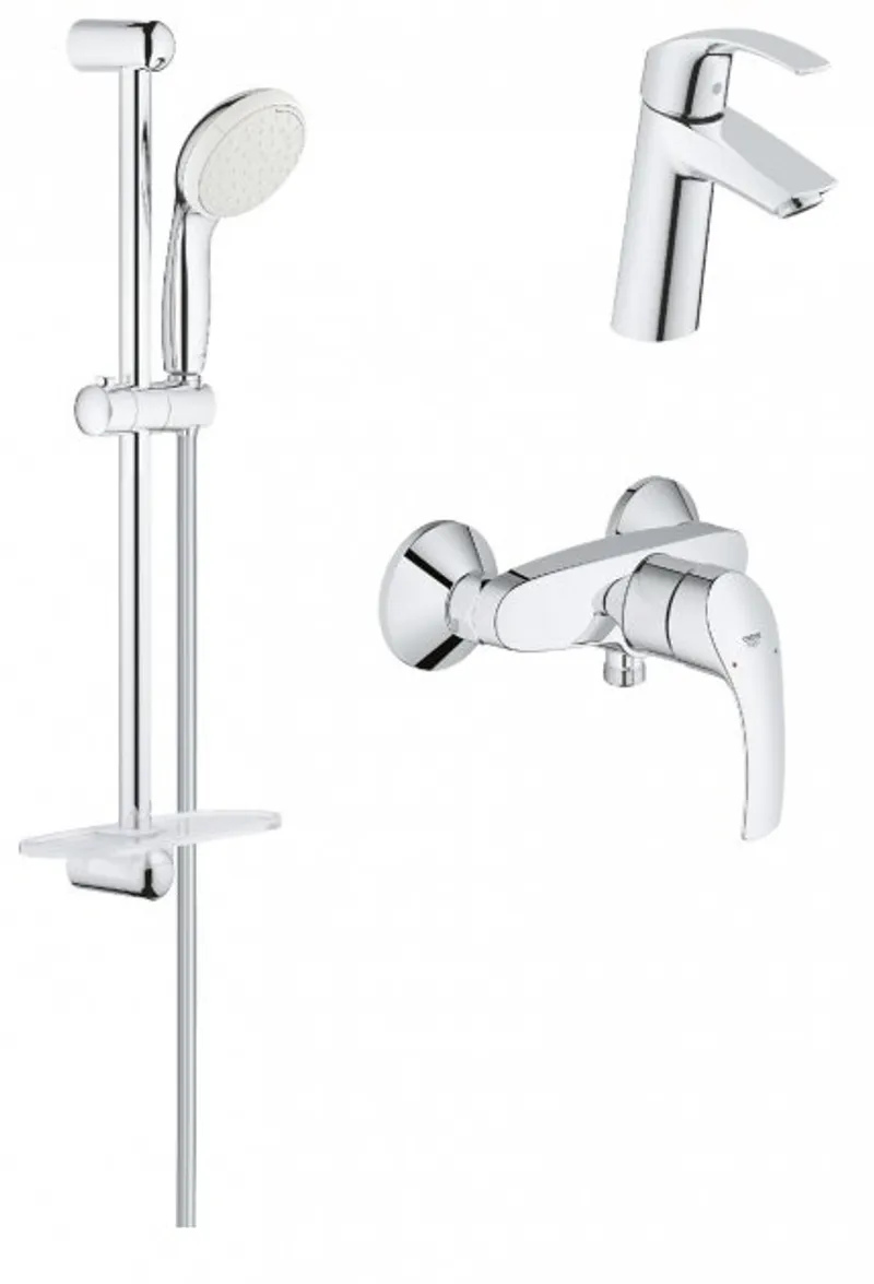 Набор смесителей для душа Grohe Eurosmart M-size (123244M) Набор смесителей для душа Grohe Eurosmart M-size (123244M)