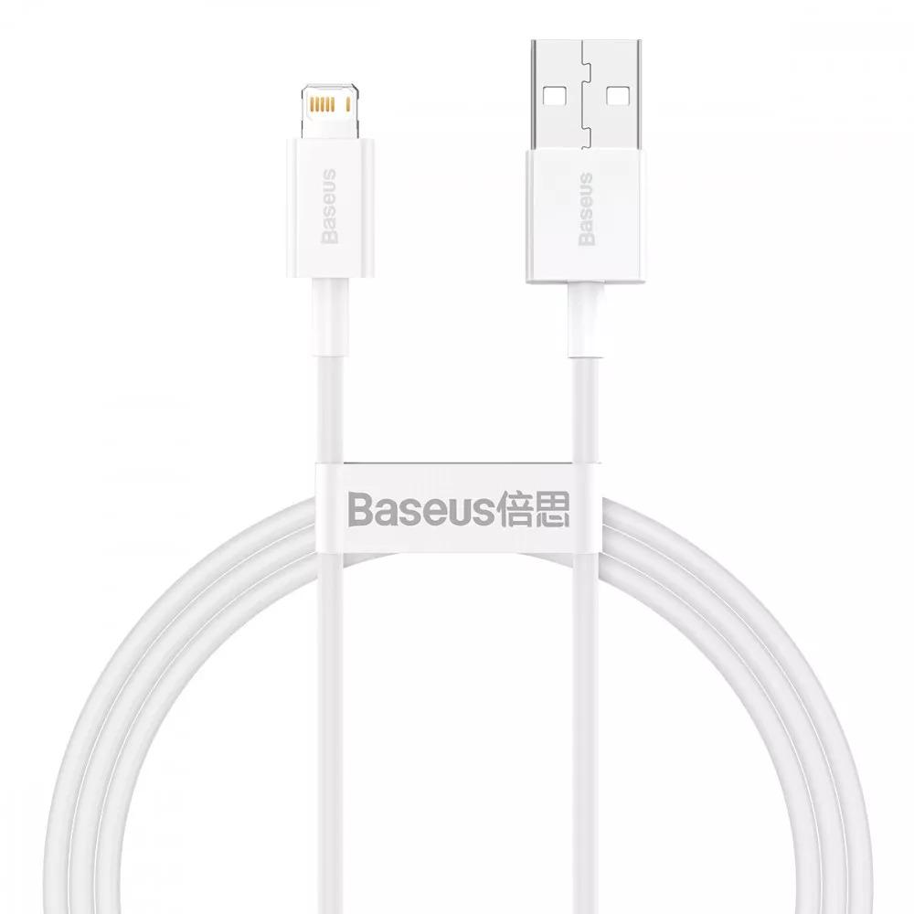 Кабель Baseus CALYS-A03 Superior Series Fast Charging Lightning 2,4 A 1 м White