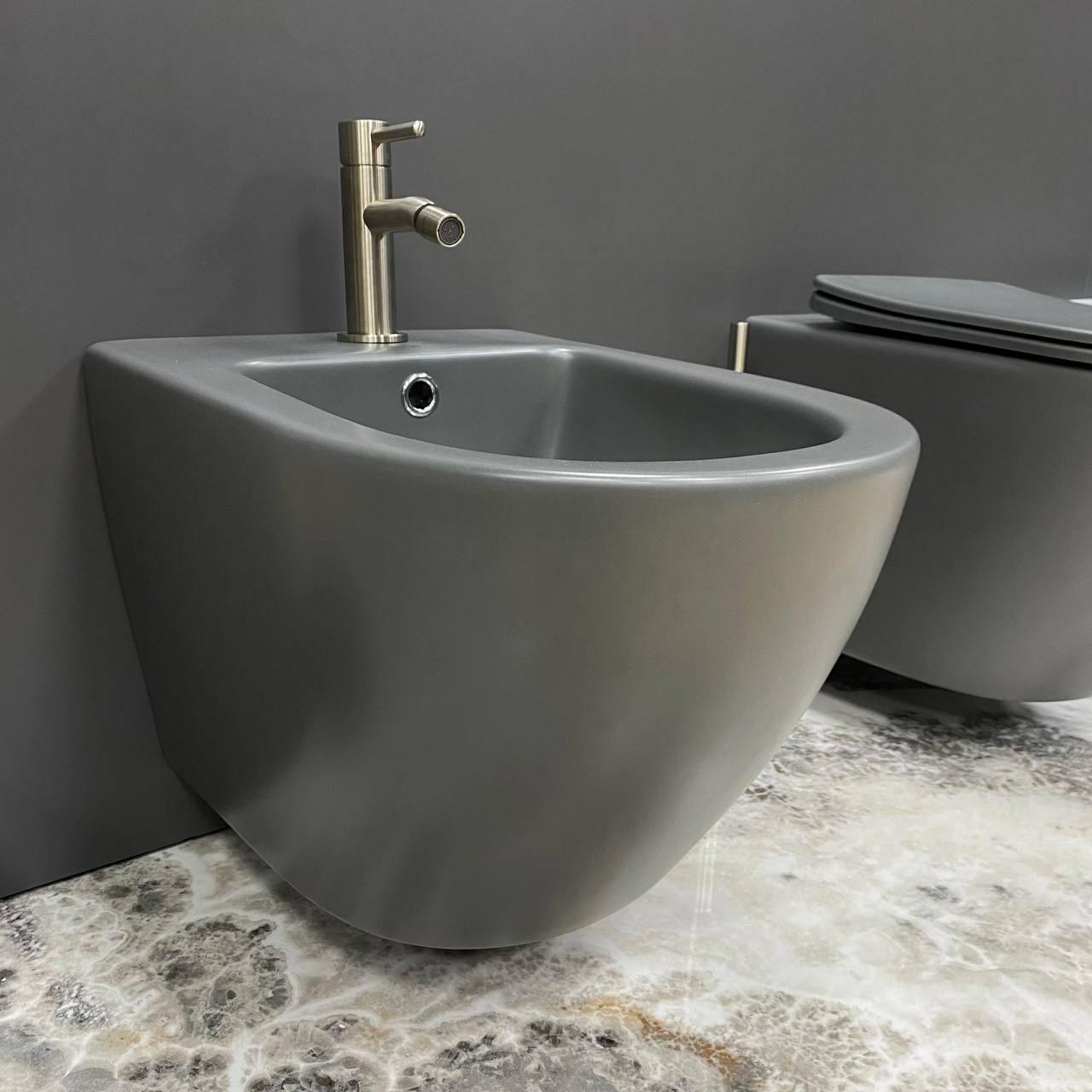 Подвесное биде VBI VULCANO Grey matt (2810367371)