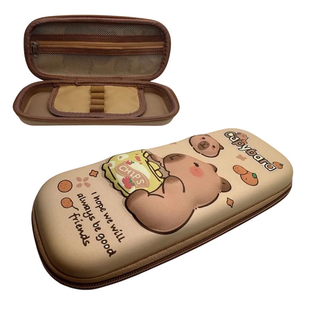 Набір канцелярії в чемодані Капібара 55в1 Бежевий - фото 4