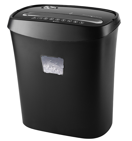 Шредер для паперів скоп та карток Tracer TRX-815L TRANIS47012 П-4 45х25х35 см з реверсом та захистом від перегріву Чорний (leo-140680)