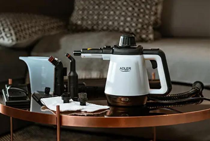 Пароочиститель для дома и автомобиля Adler AD 7038 ручной электрический 2 кВт 450 мл Белый с черным (4653) - фото 8