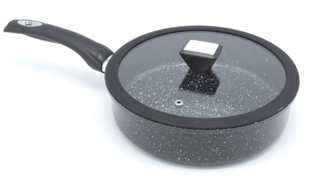 Сковорода глибока з кришкою A-PLUS 1506 с гранітним покриттям 24 см (AWN-00046) Сковорода глибока з кришкою A-PLUS 1506 с гранітним покриттям 24 см (AWN-00046)