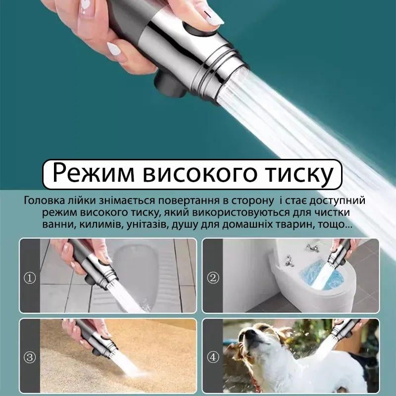 Лійка для душу масажна з фільтром 3 шт. (29094936) - фото 3