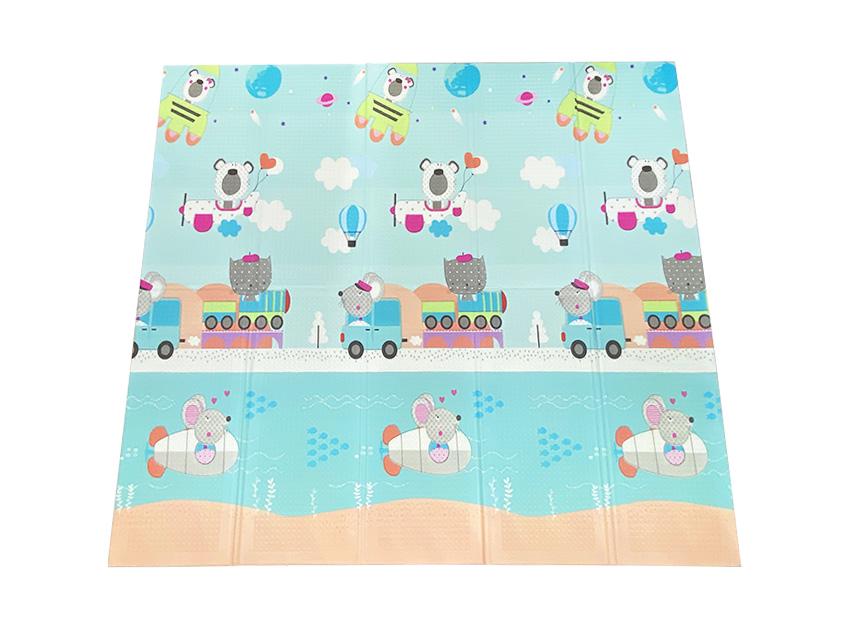 Розвиваючий килимкок дитячий двосторонній Повітряна куля Н7/Звірята Н8 складаний з сумкою 200х180х1 см (2633715649) - фото 3 Розвиваючий килимкок дитячий двосторонній Повітряна куля Н7/Звірята Н8 складаний з сумкою 200х180х1 см (2633715649) - фото 3