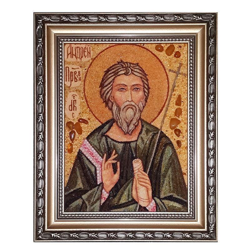 Икона Святой Андрей Первозванный янтарный 30х40 см (М0030-30х40)