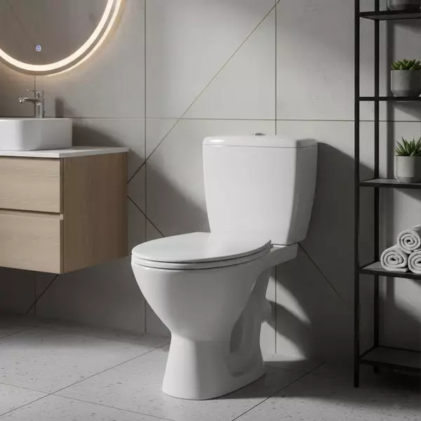 Унітаз-компакт Mito Kaskada 889 010 3/6 з поліпропіленовим сидінням Білий (35623805)