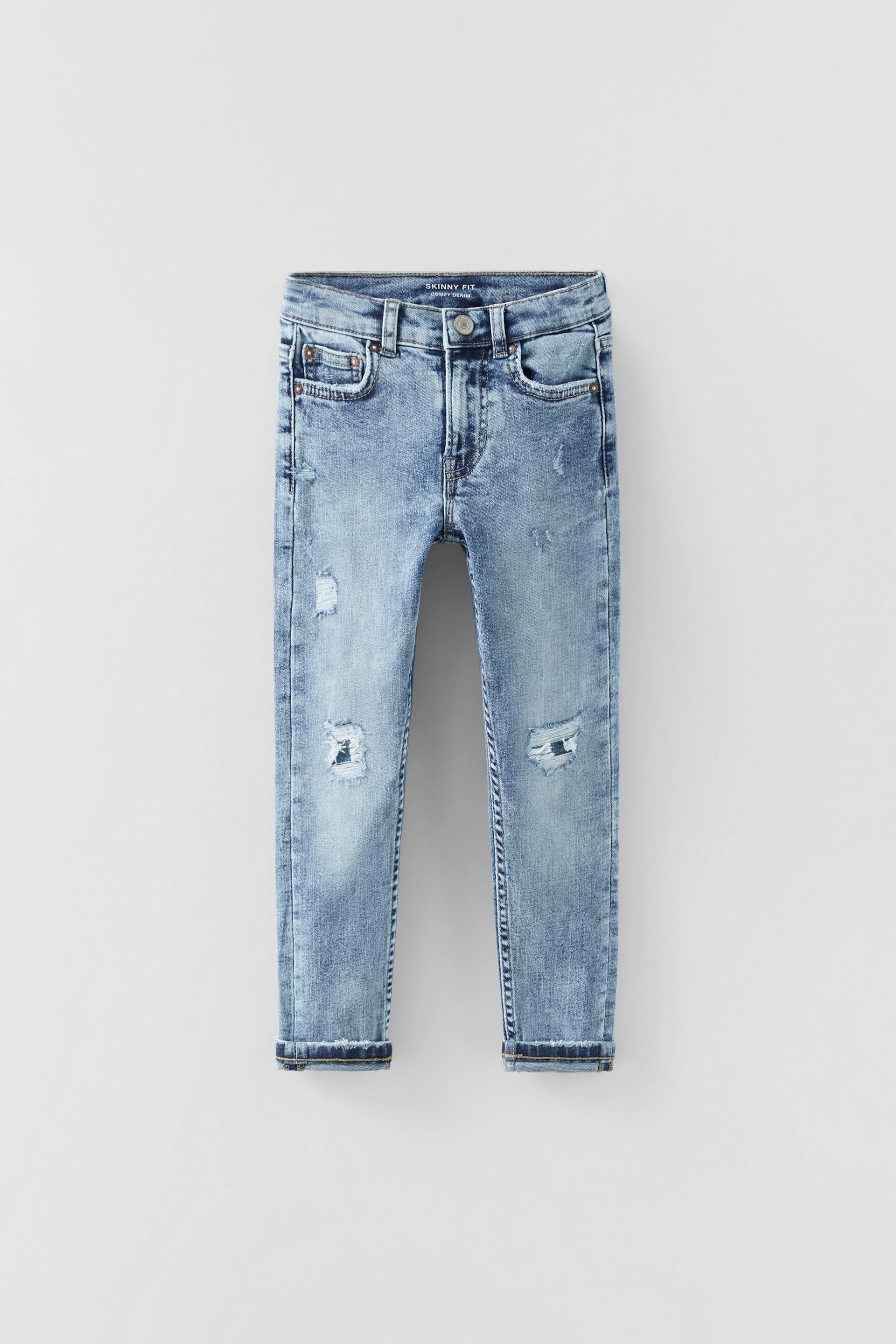 Джинсы для мальчика Zara р. 152 Голубой (1213659427)