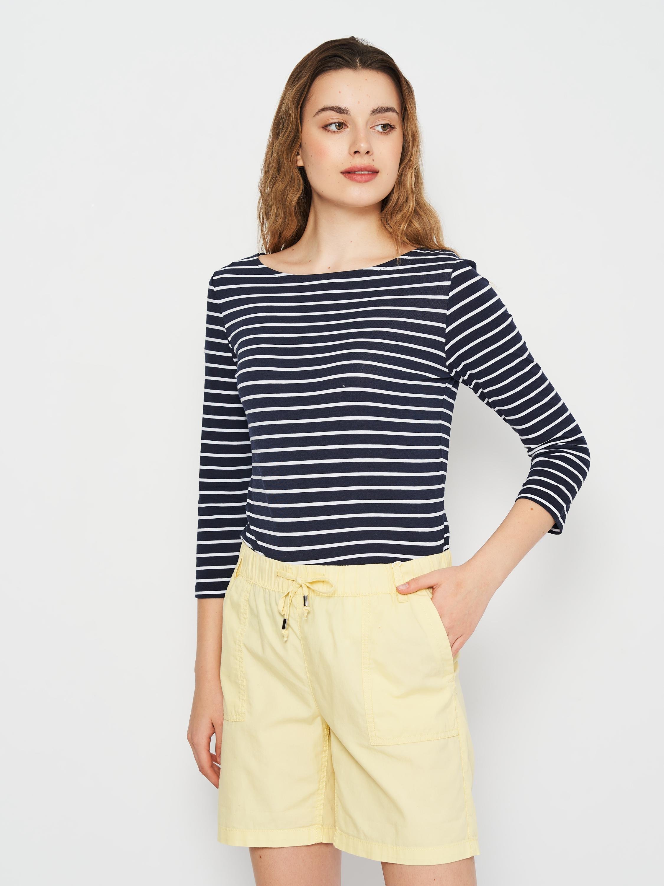 Лонгслів C&A Смужка XS Темно-синій (643842195182)