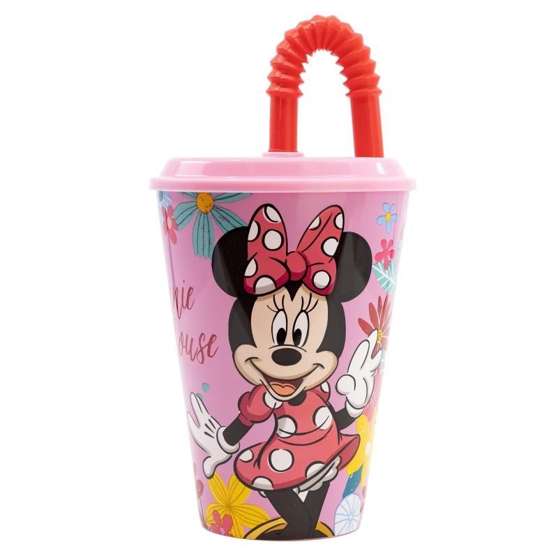 Стакан для детей Stor Minnie Mouse 74430 с трубочкой пластиковая 430 мл (31480870)