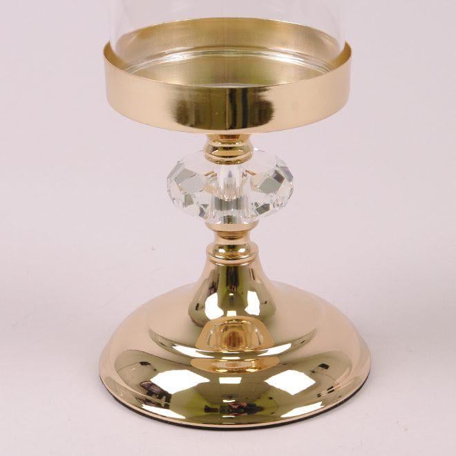 Підсвічник металевий Flora 28 см Золотий (36726) - фото 3 Підсвічник металевий Flora 28 см Золотий (36726) - фото 3