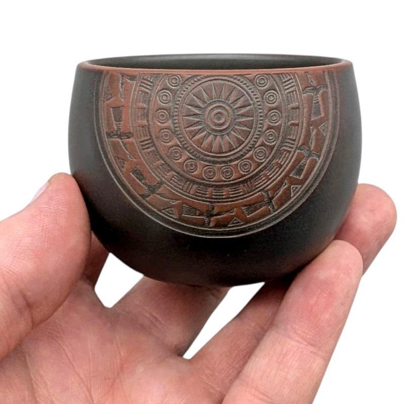 Пиала-Мандала Цзяньшуйская глина 70 мл (10-1-0302) - фото 5