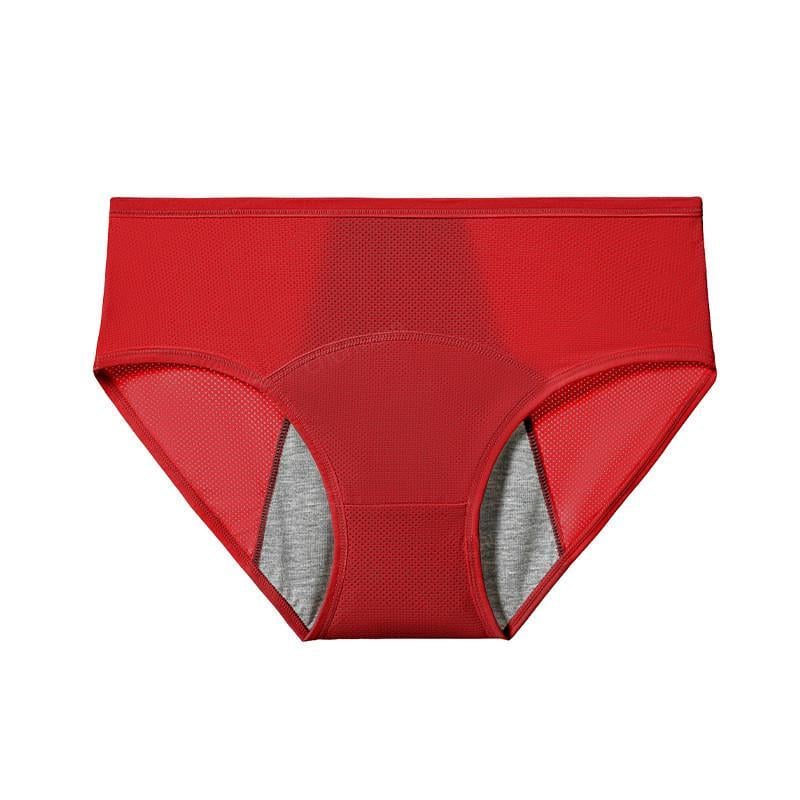 Трусы слипы для месячных от протеканий нейлон 7XL Красный