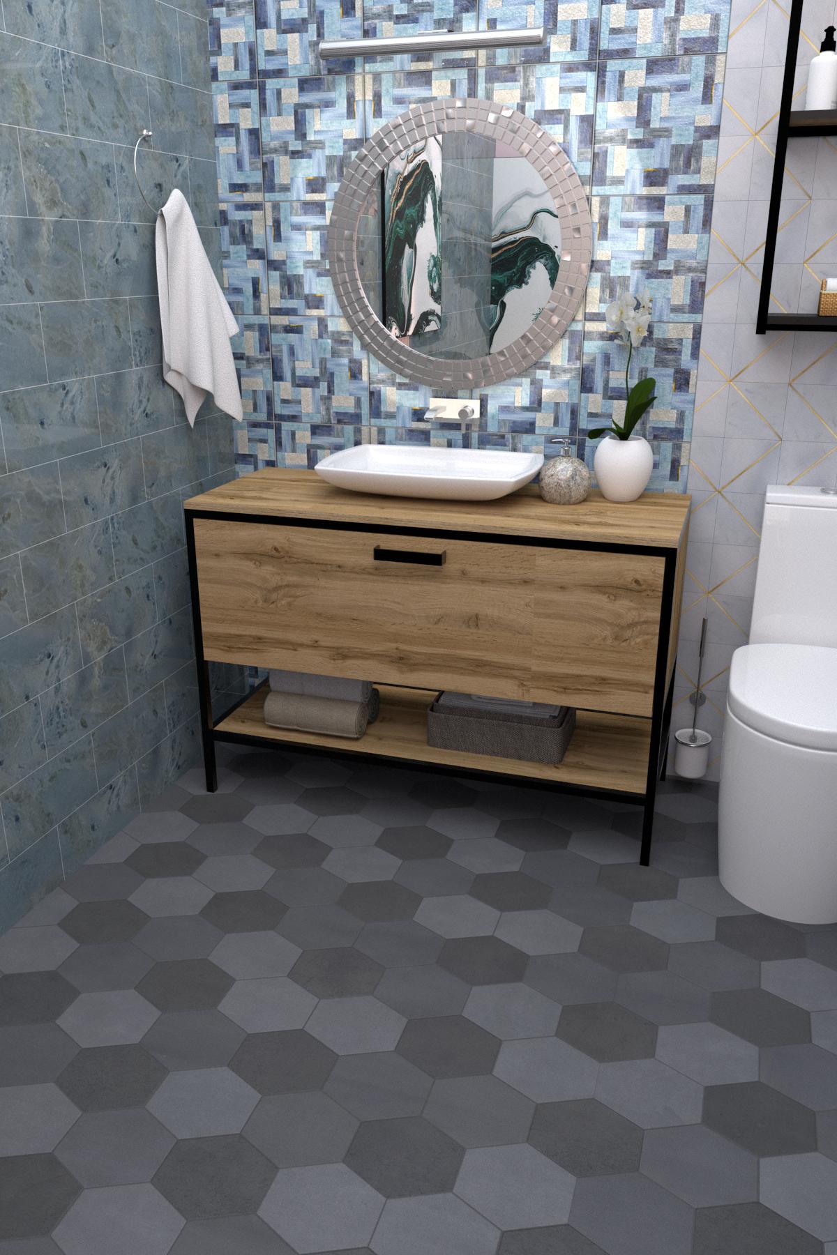 Тумба под умывальник EcoLoft Дорадо DSP-1236 Дуб Аппалачи (27829676)