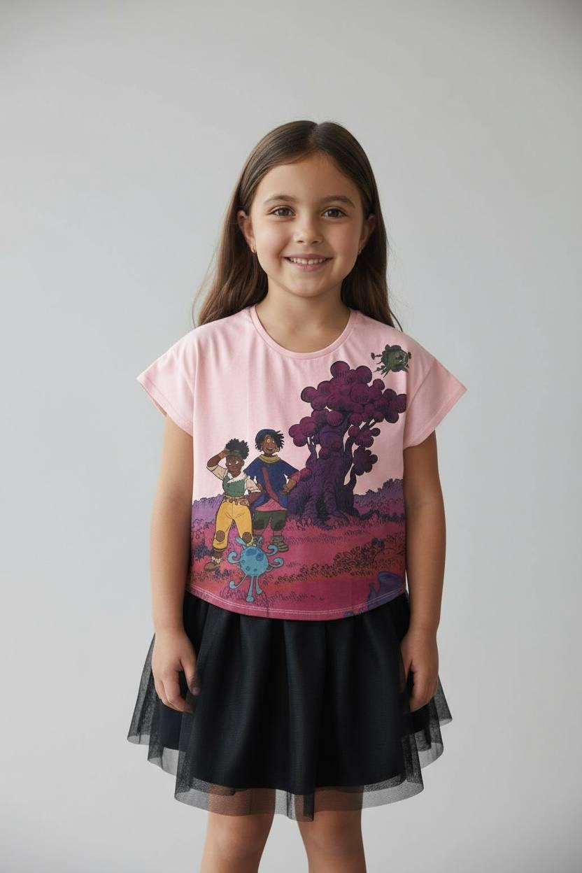 Футболка Disney 7/8 лет 128 см Розовый