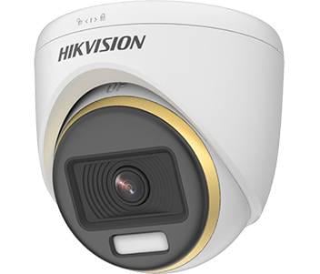 Камера відеоспостереження DS-2CE70DF3T-PF 2Мп TVI/AHD/CVI/CVBS ColorVu c видимої підсвічуванням 3,6 мм